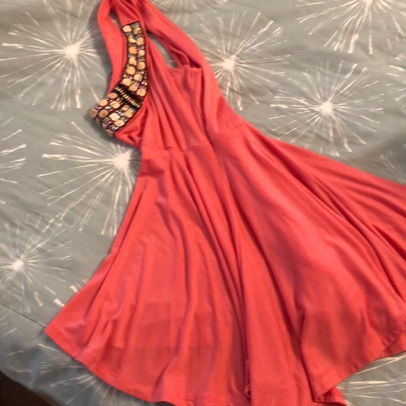 Boston Proper coral stretch top - Picture 4 of 4